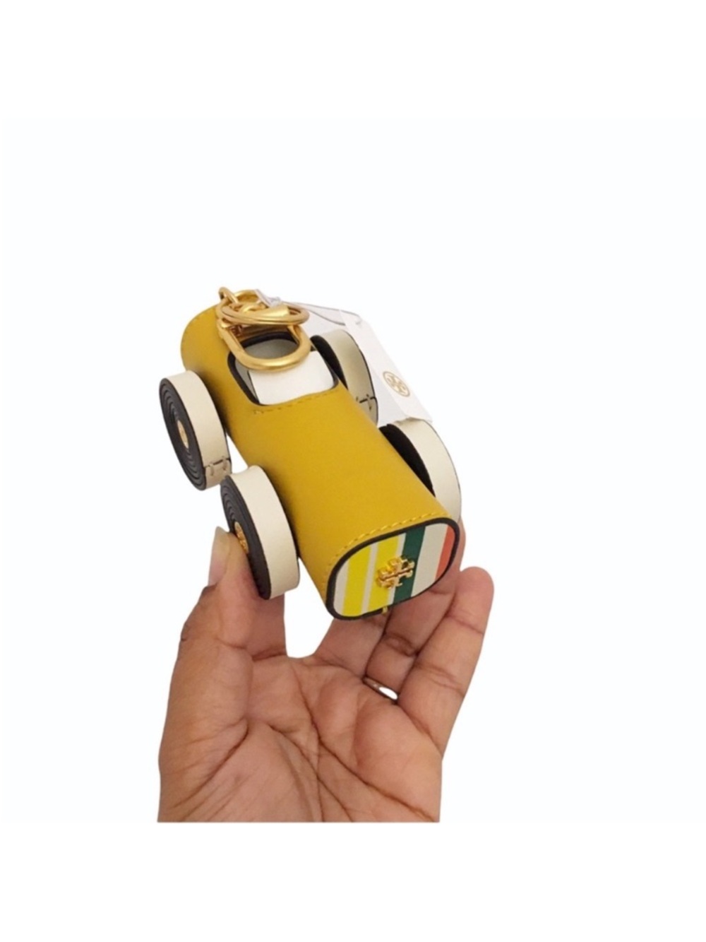Tory Burch Mustard Yellow Convertible Car Key Ring